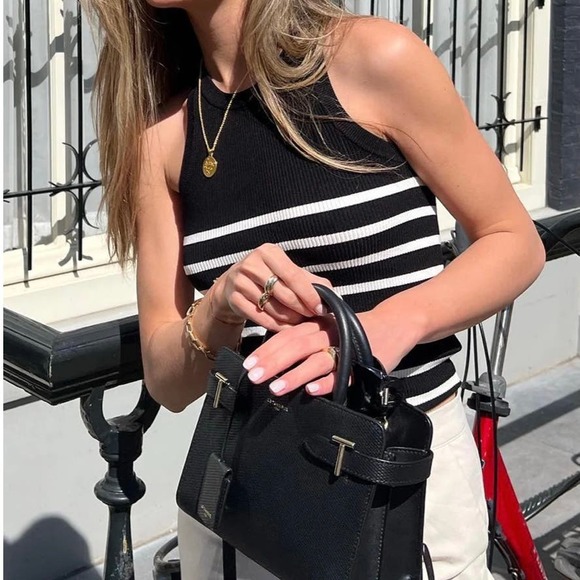 NWOT Commense Utility Stripe Sweater Vest - Picture 1 of 7